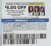 Clairol Hair Color Products exp Sun 9/21/25 SV 9-7 (save $6.00 wyb 2)