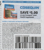 Cosequin Joint and Health Supplement exp Wed 12/31/25 SV 9-7 (save $5.00)