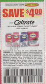 Caltrate 50ct+ exp Sun 10/19/25 SV 10-5 (save $4.00)