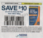 Osteo Bi-Flex 120ct - 180ct exp Sun 11/16/25 SV 10-5 (save $10.00)