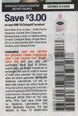 Cetaphil exp Sat 11/1/25 SV 10-5 (save $3.00)