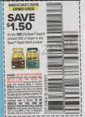 Bayer Aspirin 50ct+ or Rapid Relief exp Sun 11/16/25 SV 11-2 (save $1.50)