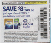 Refresh Any Product exp Sat 1/3/26 SV 12-7 (save $8.00 wyb 2)