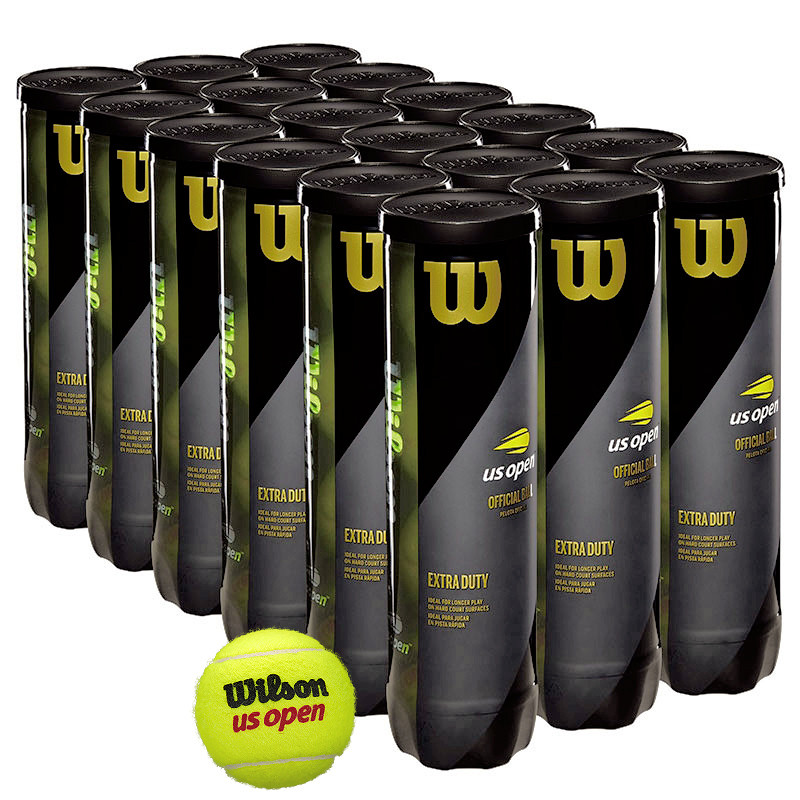 Wilson US Open - 72 Ball Carton (4 Ball Can) - Thump Sports