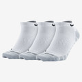 Nike Dry Cushioned No Show Socks - 3 Pack White