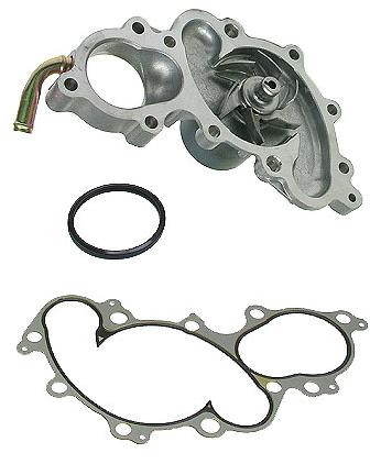 OEM Aisin Engine Cooling Water Pump w// Gasket w// Outlet Pipe for Toyota V6 3.0L
