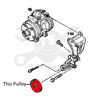 m7tbdde1gwjfbm https www yotashop com socialshop a c pulley toyota 4runner pickup a c belt tensioner pulley 1988 1995 88440 35030