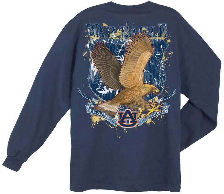Guy Harvey Auburn Long Sleeve Back 