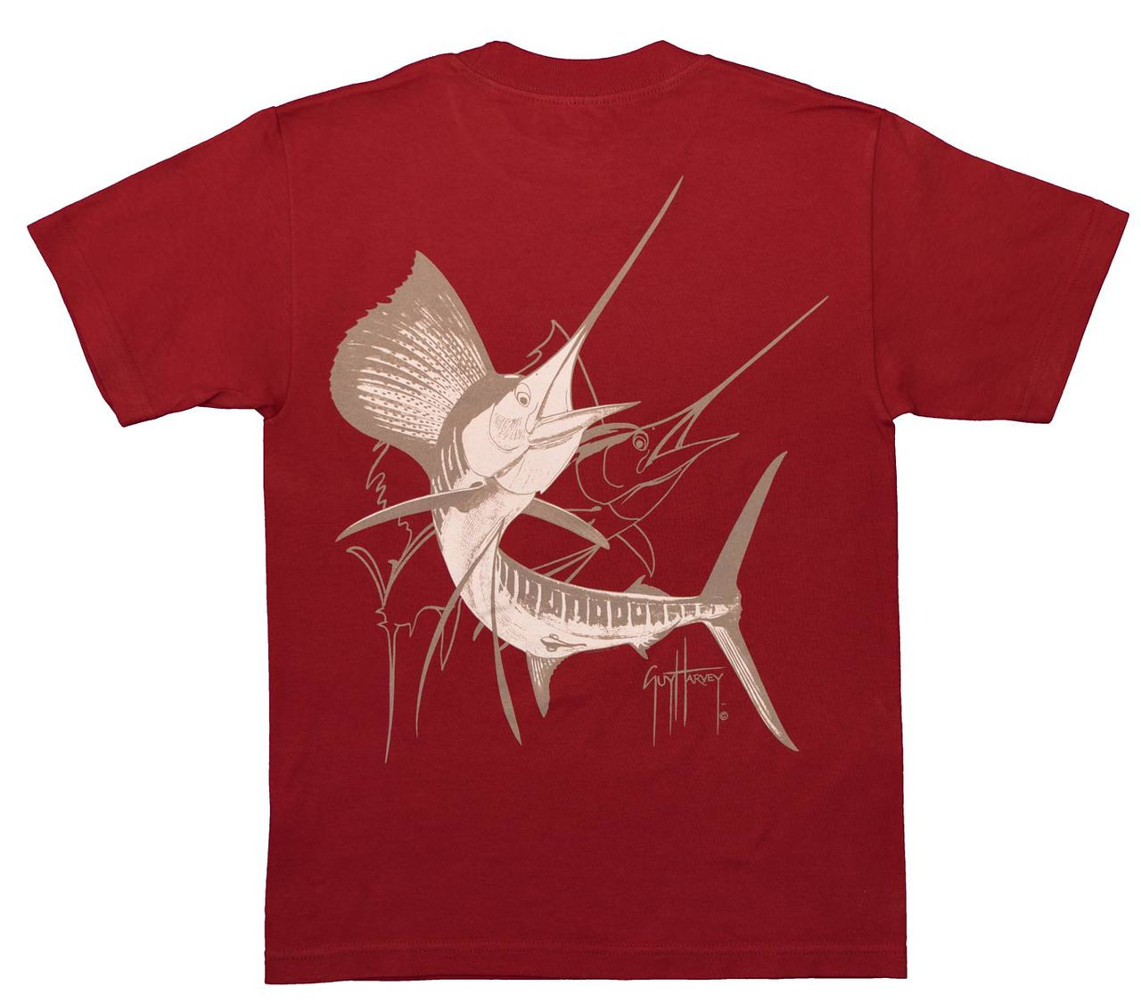 Guy Harvey Sailfish Dash Back-Print T-Shirt Bama