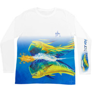 Guy Harvey Mako Stripe Pro UVX Long Sleeve Performance Shirt