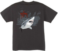 Guy Harvey Pirate Shark 3 Boys Tee Shirt in Red, White, Black, Turquoise or Yellow