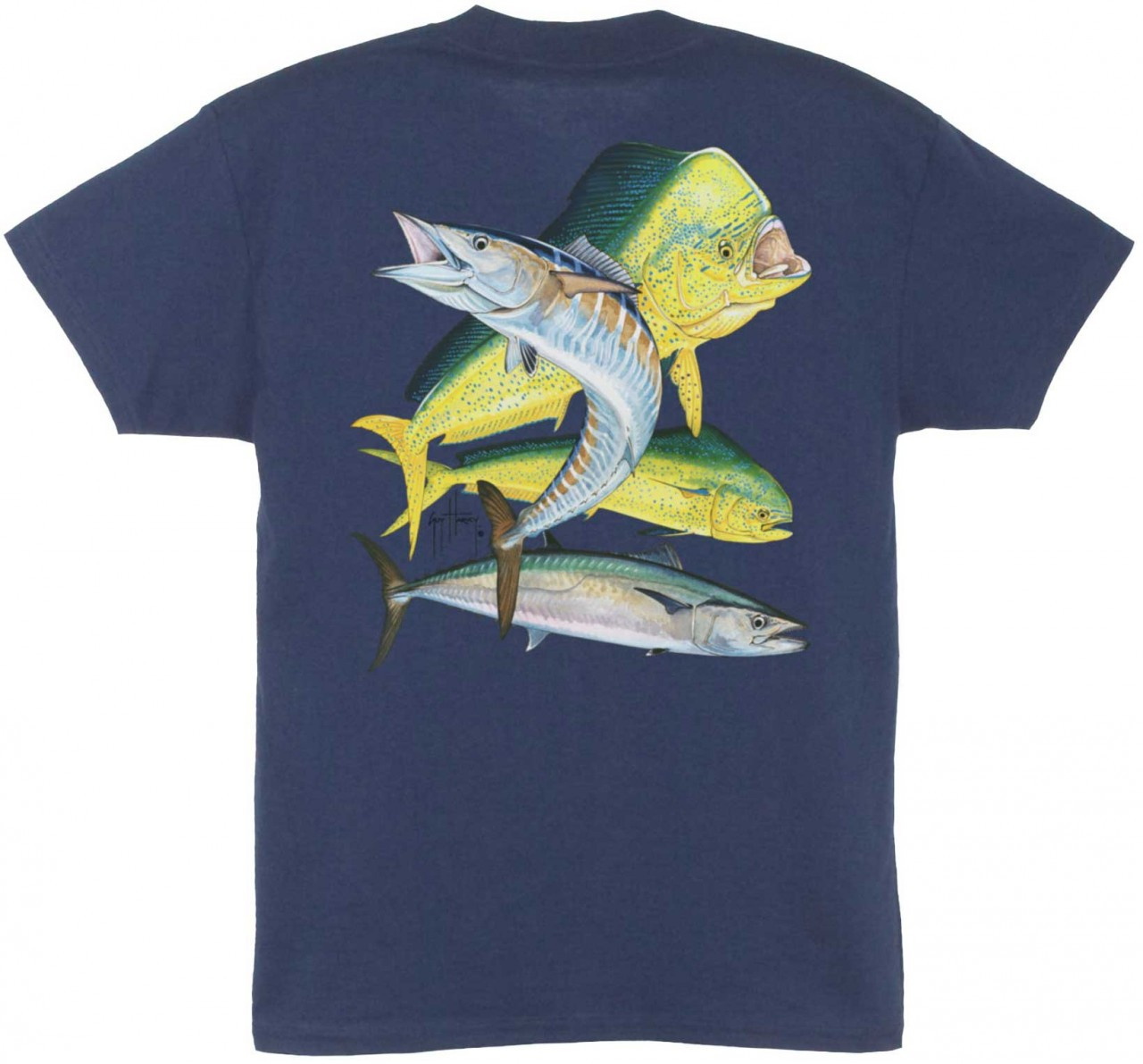 Guy Harvey Bull Dolphin, Wahoo, Kingfish Boys T-Shirt