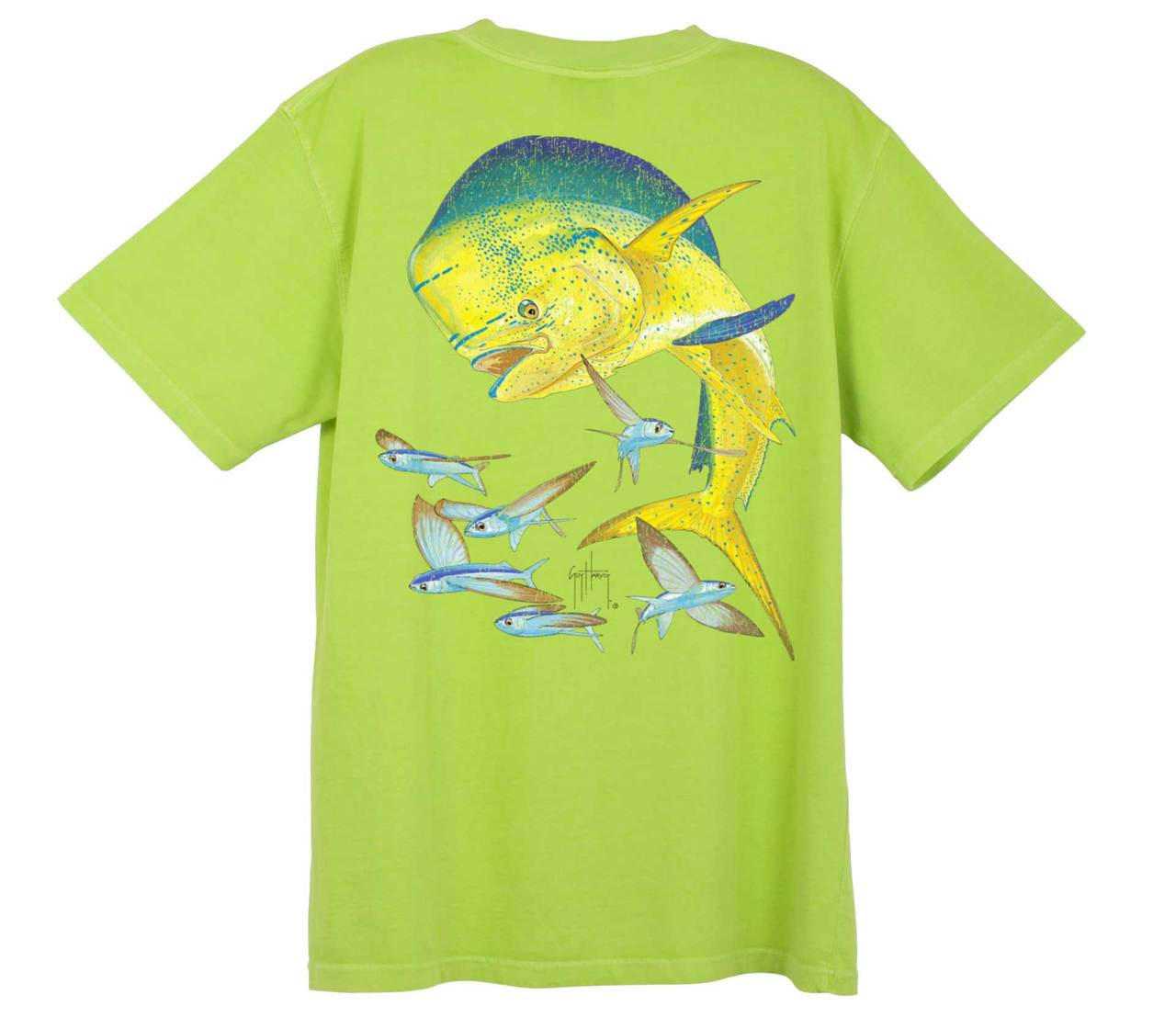 古着 ビンテージ Guy Harvey Tシャツ pink ピンク カジキ 魚 - メンズ