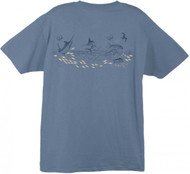 Ron Harvey　 　吉鶏 Guy Harvey Tarpon Trio Short Sleeve Vintage Back-Print