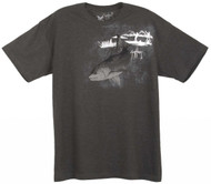 Guy Harvey Harvey Redfish Young Man's Tee in Denim or Charcoal Heather