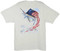 Guy Harvey Star Spangled Guy Men's Back-Print Tee in White