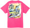 Guy Harvey Palmetto Moon Men's Back-Print Tee in Hot Pink