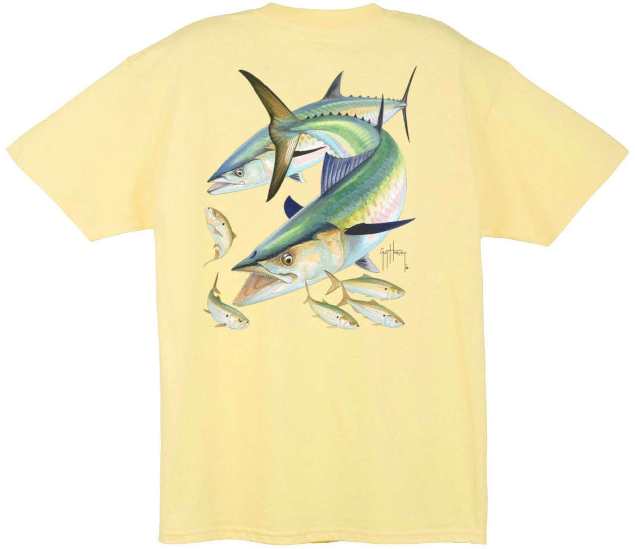 Guy Harvey Kingfish Back-Print T-Shirt