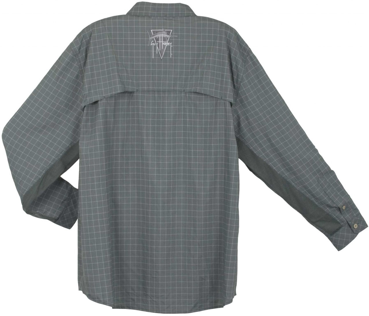 ExOfficio Vented Fishing Shirt Mens XL Blue Gray Plaid Snap Up Short Sleeve