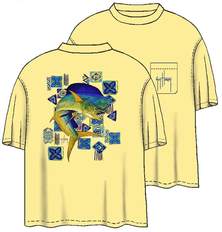 Guy Harvey Mahi Mahi Back-Print T-Shirt
