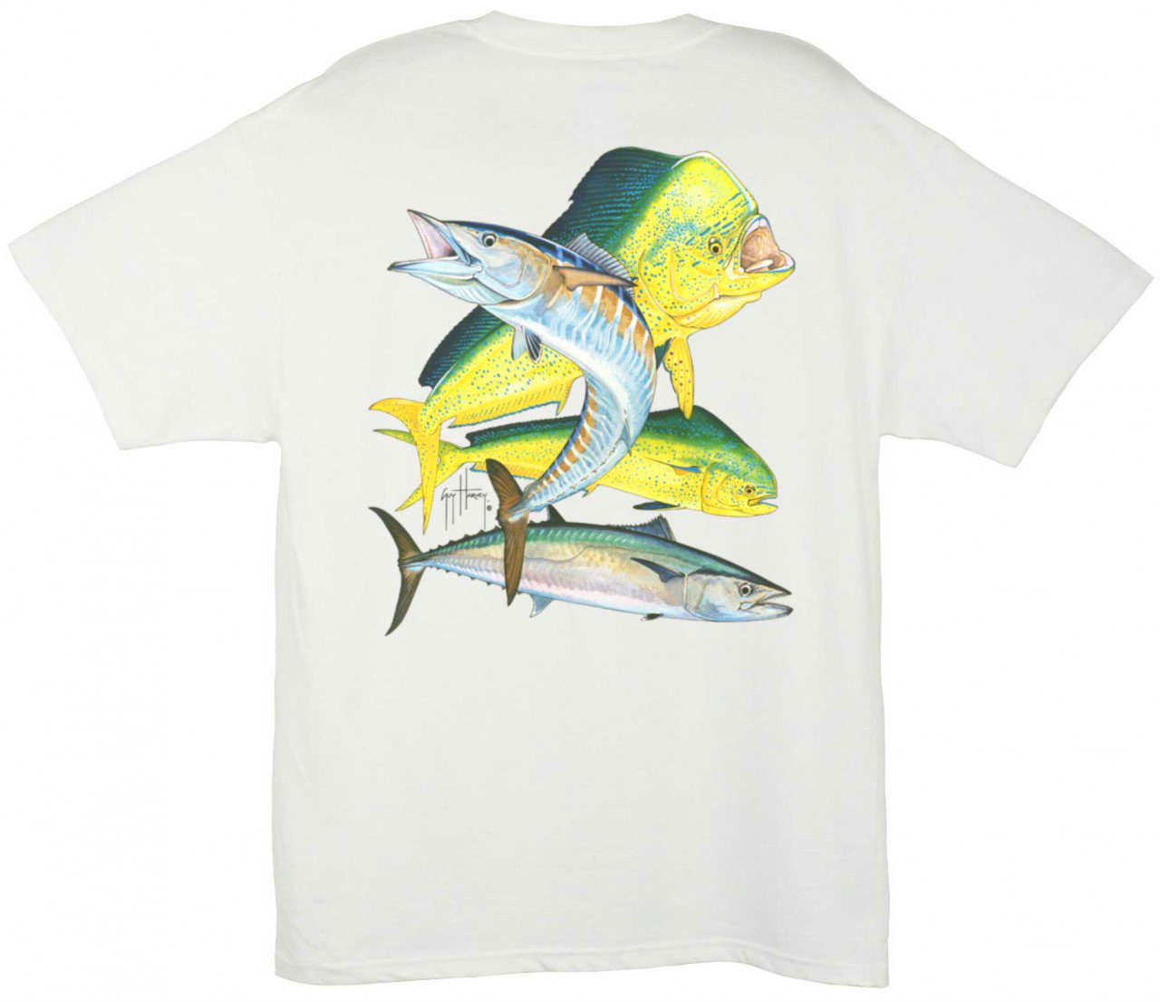 Men's Bull Dolphin Embroidered Fishing Shirt - ShopperBoard