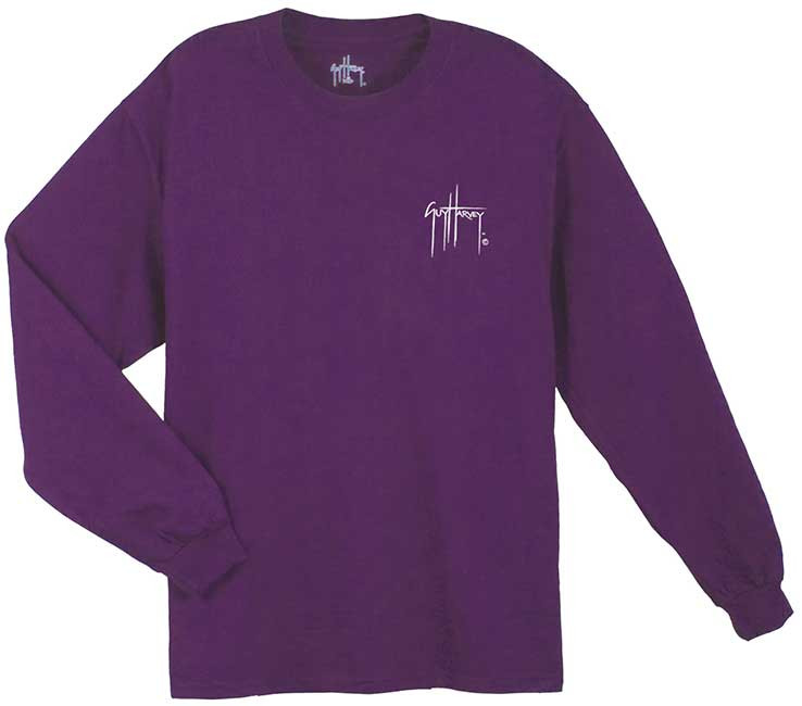Ladies Sunset Long Sleeve Purple T-Shirt – Guy Harvey