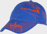 Guy Harvey Gator Brushstroke Youth Hat in Royal, Orange or Black