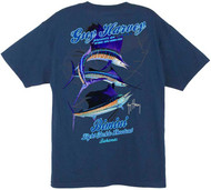Guy Harvey Light Tackle Shootout Men's Back-Print Tee w/Pocket  in  White, Yellow or Navy Blue
