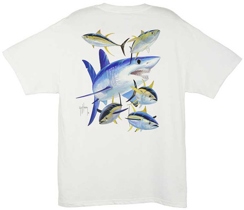 Guy Harvey Mako Shark Back-Print T-Shirt