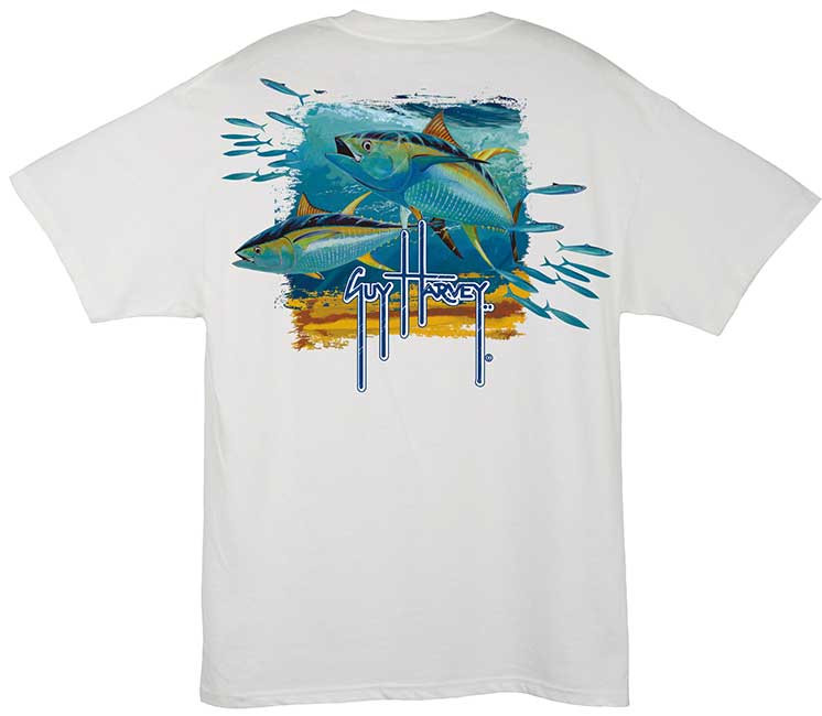 Guy Harvey Tuna Splash Back-Print T-Shirt