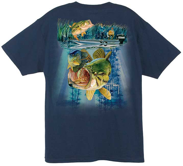 Guy Harvey Largemouth Bass Back-Print T-Shirt
