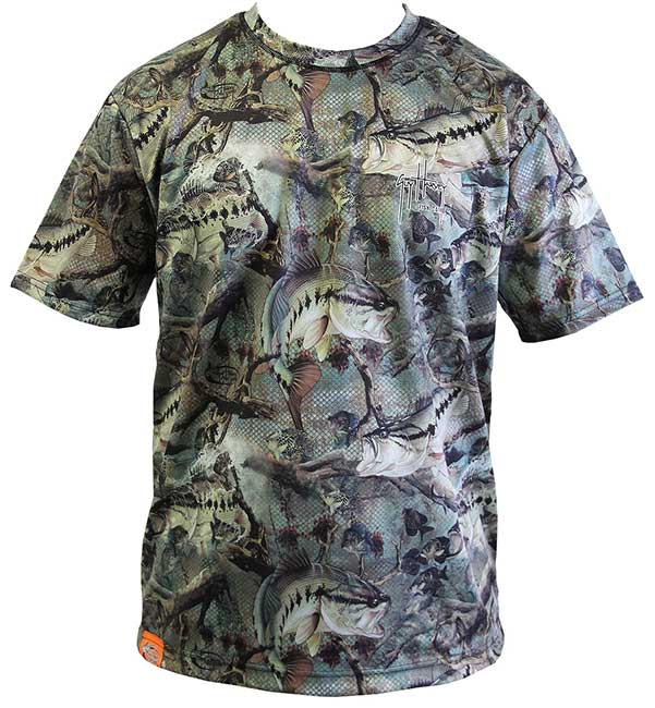 Men Printed Camouflage Colour Fishing T-shirt Hiking Fishing