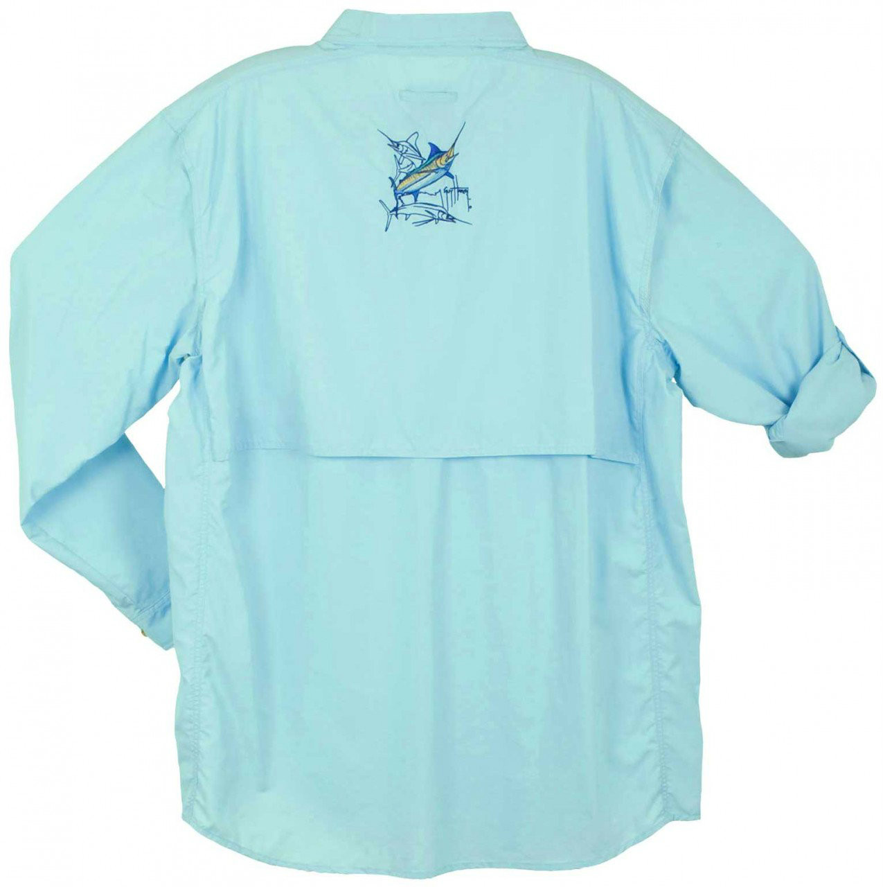 Guy Harvey Grand Slam Technical Fishing Shirt (Long or Short Sleeve) in  Aqua Blue, Sky Blue, Yellow, Tan, Black, Kiwi, Melon or White