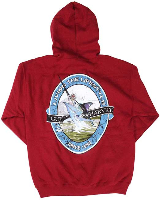 Guy harvey zip up sale hoodie