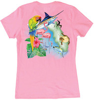 Guy Harvey Women's Turtle Meadows Performance Shirt--Pick Color-Free Shipping 