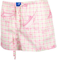 Guy Harvey Billfish Plaid Junior Ladies Dorm Short in Pink or Blue