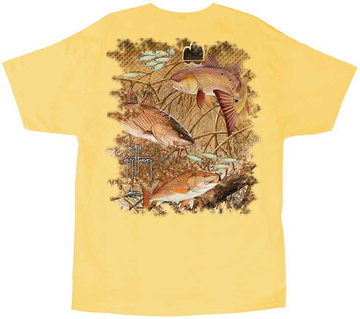 Chemise De Pêche Guy Harvey Camouflage - Manches Longues, Dos Ventilé - Taille 2XL