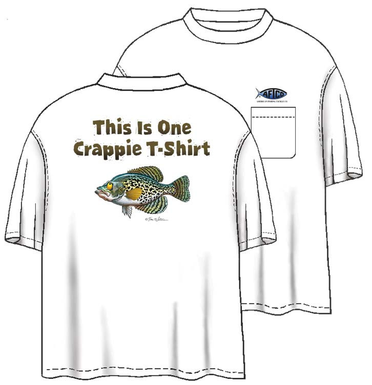 Tom Waters One Crappie T-Shirt Back-Print T-Shirt