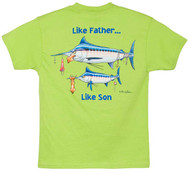 Tom Waters LIke Father, Like Son - Marlin Boys Tee in Lime or White
