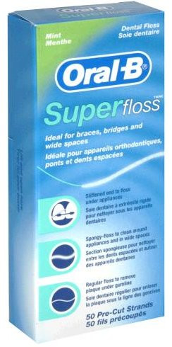 Oral-B Superfloss Bridge And Ortho Floss - Mint - KleenTeeth