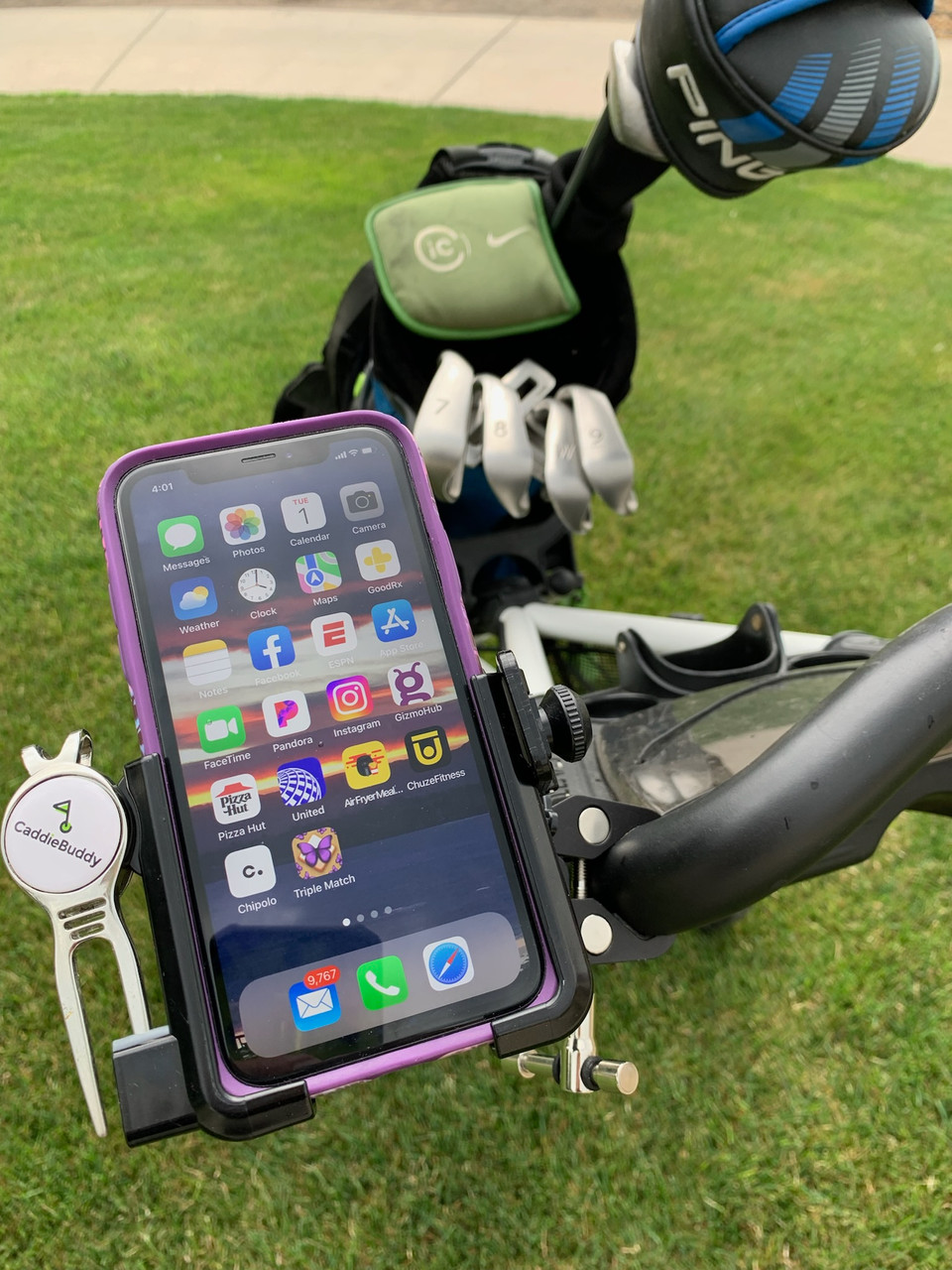 Golf Cart Mobile Phone Holder, Steering Wheel Mobile Phone Gps, gps clube 