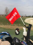 Rules Flag for Golf Cart