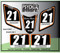 ATV Number Graphics Sticker Set / PsychMxGrafix / Layered Graphics / Black, KTM Orange & White