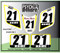 ATV Number Graphics Sticker Set / PsychMxGrafix / Layered Graphics / White, Suzuki Yellow & Black