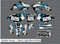 Splatter House - Black, Blue & Lt Blue
Motorcycle/Dirt Bike Graphics Stickers Set / PsychMxGrafix / Splatter House