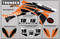 ATV Semi Custom Graphics - Thunder (KTM Orange)