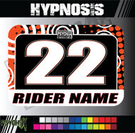 ATV Number Graphics | Hypnosis Design | KTMOrange/Black/White