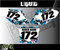 Dirt Bike Number Plate graphics, liquid light blue, AMA Pro Hillclimb Special, AMA Number Plates