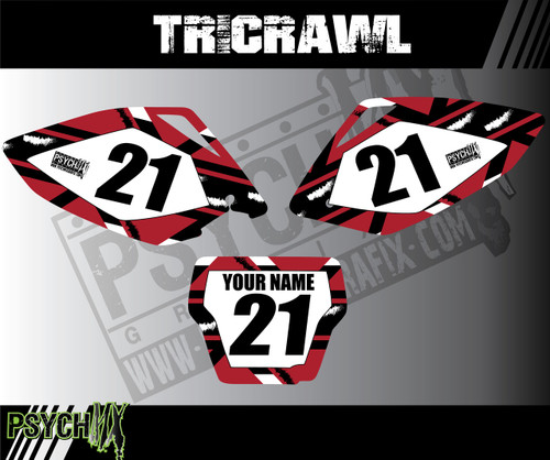 Dirt Bike Number Graphics | Tricrawl Design - PsychMxGrafix / WrapHouse ...