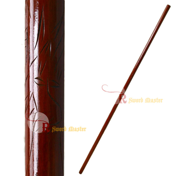 48/" White Oak Dragon Bo Straight Staff Martial Arts Kung Fu Karate